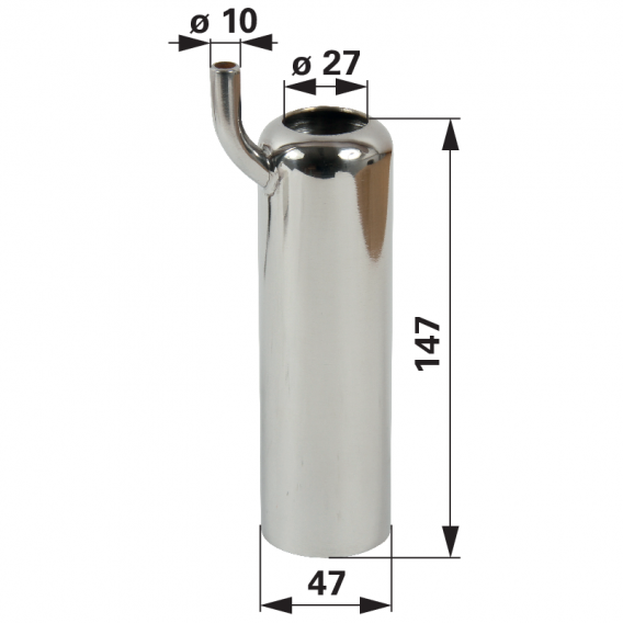 Obrázok pre Strukové pouzdro nerezové vnitřní průměr 27 mm délka 147 mm pro GEA-Westfalia síla 2,5 mm