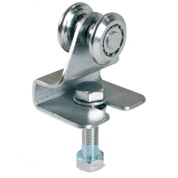 Obrázok pre Dvoukolečkový vozík s držákem a závěsem pro kolejnici 339P vozík 338P-2 pro vrata do 60 kg