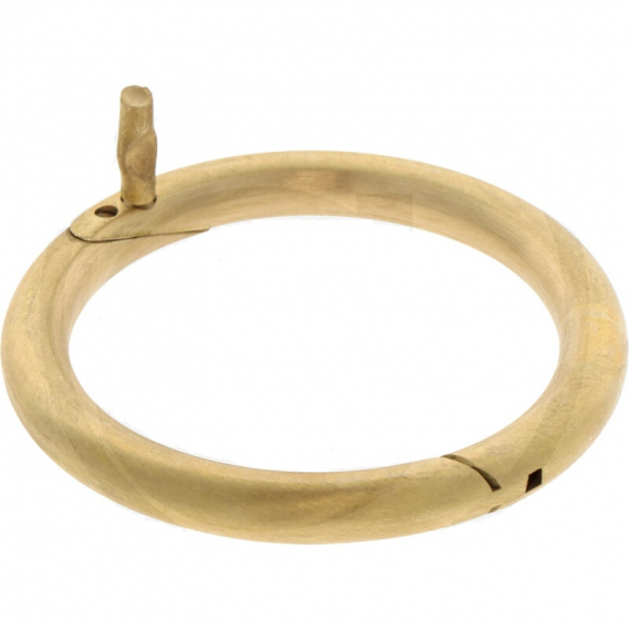 Obrázok pre Mosazný nosní kroužek pro býky, skot 70 mm otevírací bez použití kleští se šroubkem