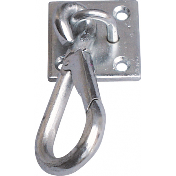 Obrázok pre Karabina fixační do boxu zinkovaná s platem na 4 šrouby nebo vruty