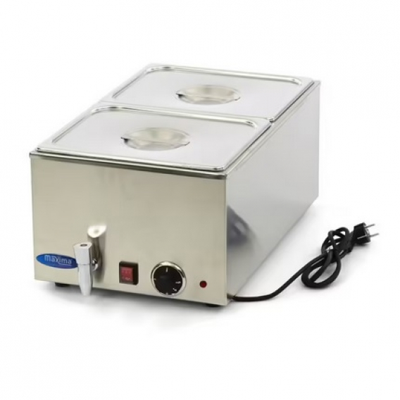 Obrázok pre Elektrická vodní lázeň Maxima na 2 velké gastronádoby s termostatem včetně GN