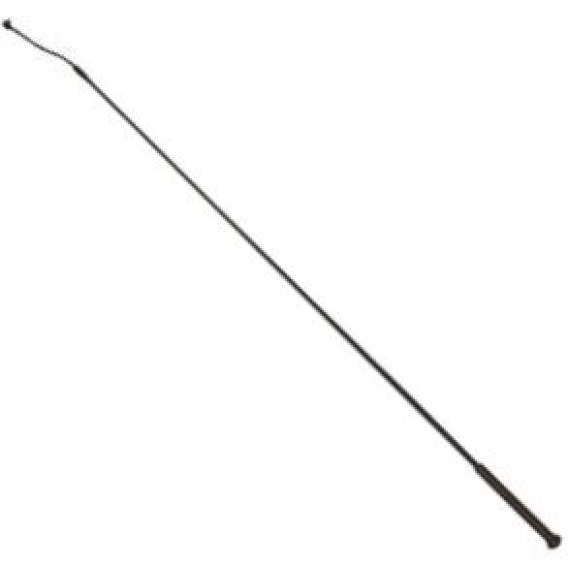 Obrázok pre Drezurní bič WHIP&GO s plastovou rukojetí a kovovou hlavicí černý 120 cm