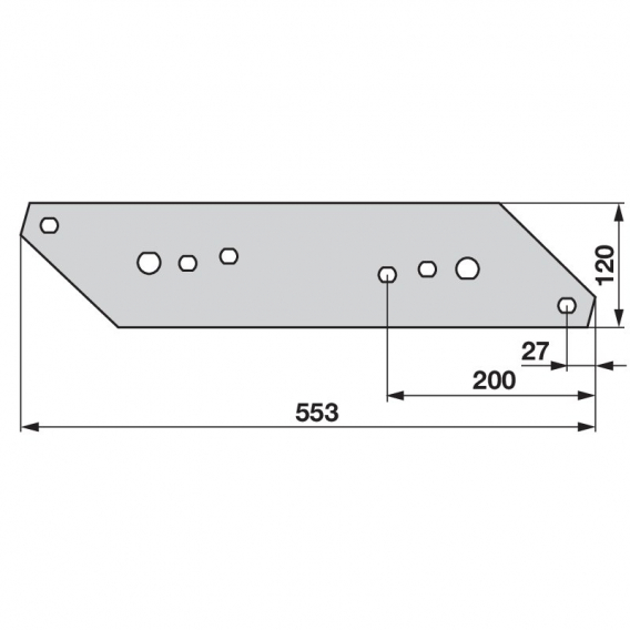Obrázok pre Plaz levý na pluh Regent 495.42.11 2
