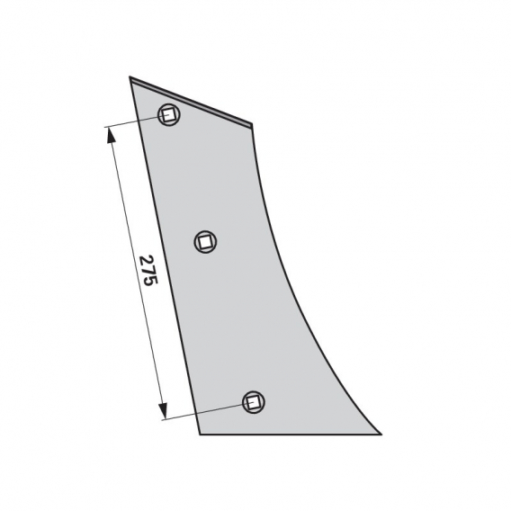 Obrázok pre Výměnný díl odhrnovačky pravý na pluh Regent 226.01.26 1, AS - MK