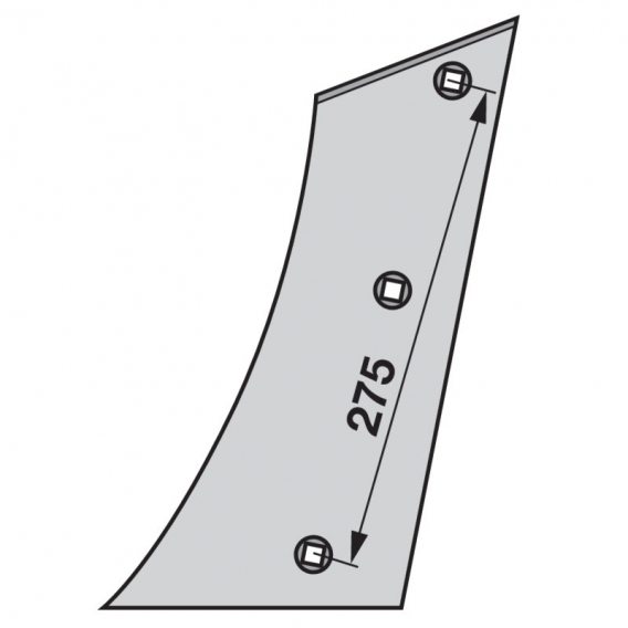 Obrázok pre Výměnný díl odhrnovačky levý na pluh Regent 226.01.26 2, AS - MK