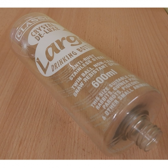 Obrázok pre Náhradní napájecí láhev Classic De Luxe pro hlodavce, králíky 600 ml - bez pítka