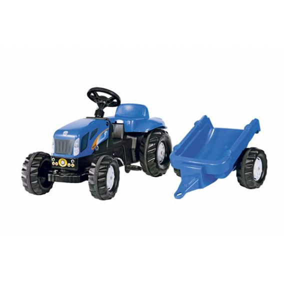 Obrázok pre Rolly Toys - šlapací traktor New Holland TVT 190 s vozíkem modelová řada Rolly Kid