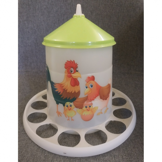 Obrázok pre Náhradní horní část násypného krmítka pro slepice, drůbež 2 kg GAUN EDICE Šťastné slepice