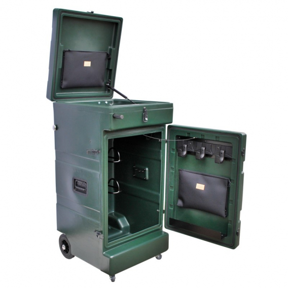 Obrázok pre Box na sedla a vybavení na závody pro koně La GÉE Premium zelený vertikální s kolečky