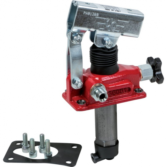 Obrázok pre Ruční čerpadlo na olej na nádrž PAM-TS 25 cm3/zdvih 350 bar jednočinné přepouštěcí ventil