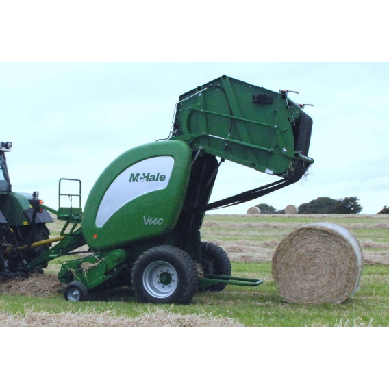 Obrázok pre Svinovací lis na seno, slámu, senáž McHale V6750-II variabilní komora kulaté balíky, 1 pás