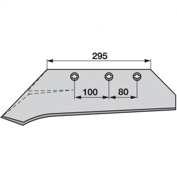 Obrázok pre Ostří levé na pluh Vogel a Noot KMF WY 25 délka 295 mm iQparts