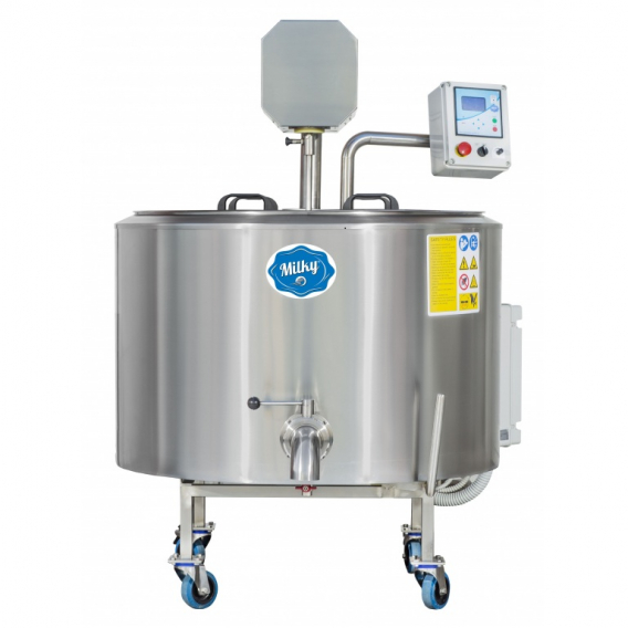 Obrázok pre Pasterizátor mléka, moštu a sýrařský kotel MILKY FJ 300 OT 400V nerezový objem 300 l