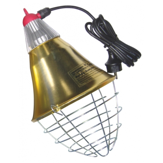 Obrázok pre Infralampa InterHeat pro kuřata, drůbež a selata s kabelem 2,5 m a drátěným krytem