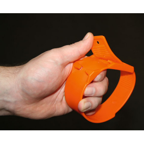 Obrázok pre Páska na nohu ze speciálního plastu pro označování zvířat červená