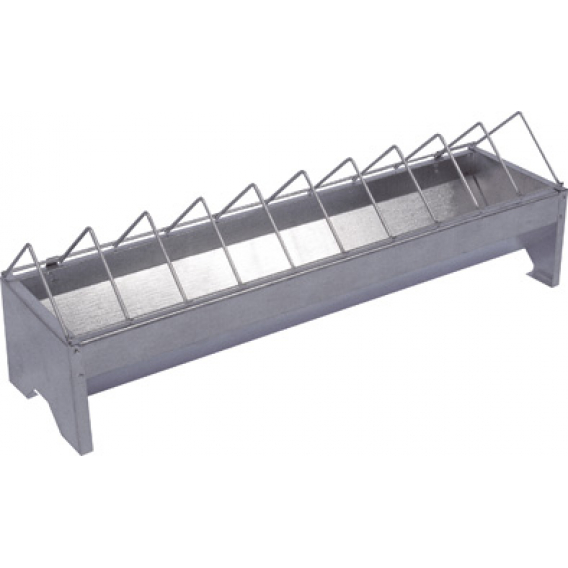 Obrázok pre Žlabové krmítko, korýtko pro slepice, drůbež plechové zinkované 12 x 50 cm