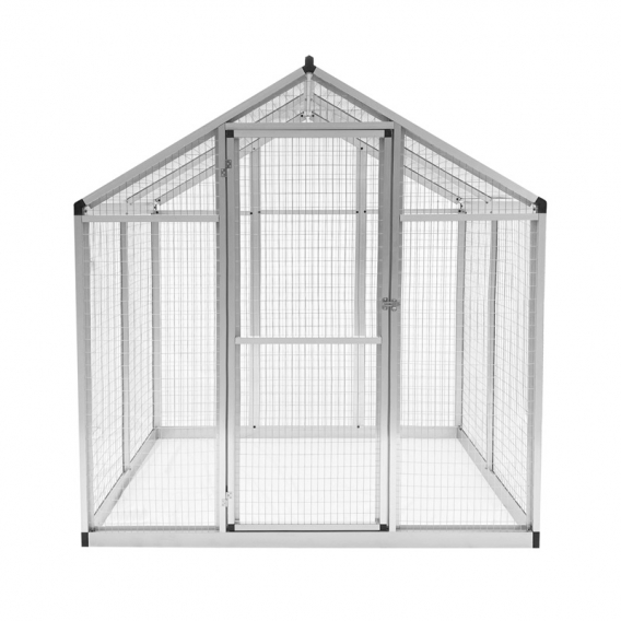 Obrázok pre Klecový mobilní výběh pro slepice, drůbež, králíky Gaun hliníkový rám 182 x 178 x 195 cm