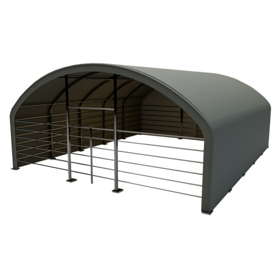Obrázok pre Plachtový přístřešek pro koně, ovce, skot, zvířata 8 x 10 x 4 m + plachta 900 g/m2