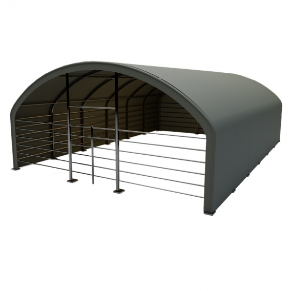 Obrázok pre Plachtový přístřešek pro koně, ovce, skot, zvířata 8 x 12 x 4 m + plachta 900 g/m2