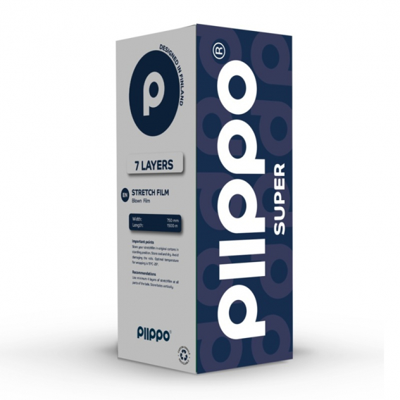 Obrázok pre Senážní fólie na balíky Piippo Super 750 x 0,025 mm návin 1500 m, 7 vrstvá, barva zelená