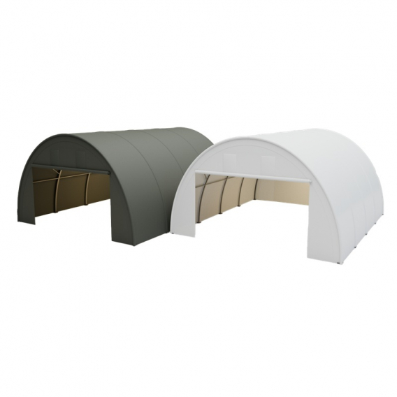 Obrázok pre Oblouková hala na seno, zemědělskou techniku 6,1 x 7,32 x 3,66 m + plachta 750 g/m2