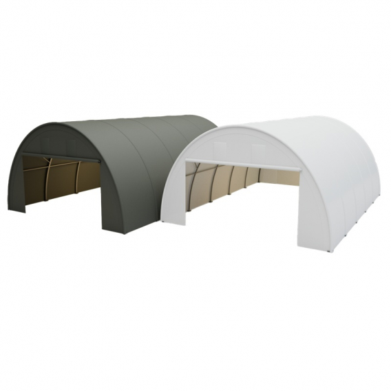 Obrázok pre Oblouková hala na seno, zemědělskou techniku 6,1 x 10,98 x 3,66 m + plachta 750 g/m2