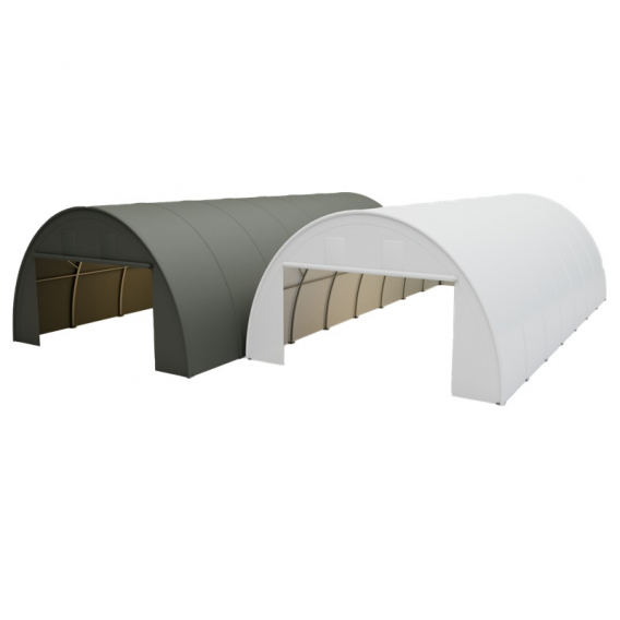 Obrázok pre Oblouková hala na seno, zemědělskou techniku 6,1 x 12,8 x 3,66 m + plachta 750 g/m2