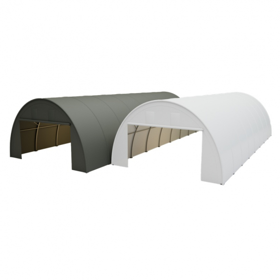 Obrázok pre Oblouková hala na seno, zemědělskou techniku 6,1 x 14,63 x 3,66 m + plachta 750 g/m2