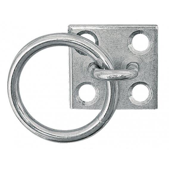 Obrázok pre Vázací kroužek do stáje s platem 55 mm na 4 šrouby nebo vruty