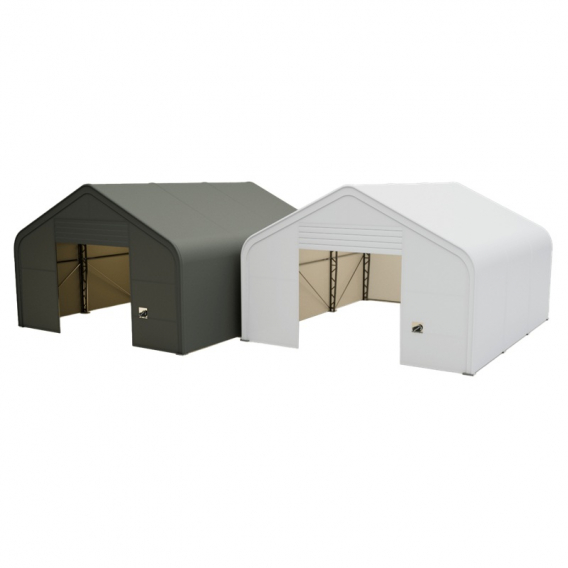 Obrázok pre Skladová, stanová hala příhradová konstrukce 8 x 9,15 x 5,2 m + plachta 900 g/m2