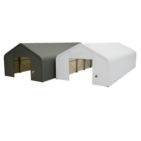 Obrázok pre Skladová, stanová hala příhradová konstrukce 8 x 18,3 x 5,2 m + plachta 900 g/m2