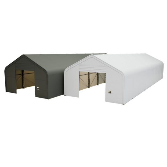 Obrázok pre Skladová, stanová hala příhradová konstrukce 8 x 24,4 x 5,2 m + plachta 900 g/m2