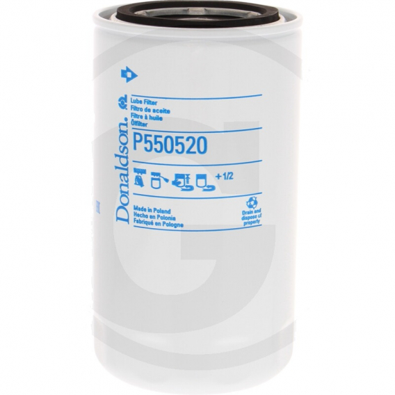 Obrázok pre Donaldson P550520 olejový filtr motorového oleje na CNH, Dieci, Iveco, Komatsu W950/26