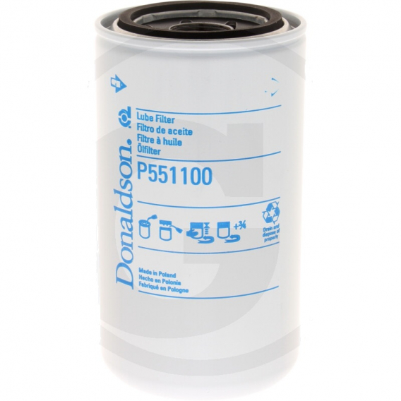 Obrázok pre Donaldson P551100 olejový filtr motorového oleje na CNH, Claas, Steyr 84228488, W9019