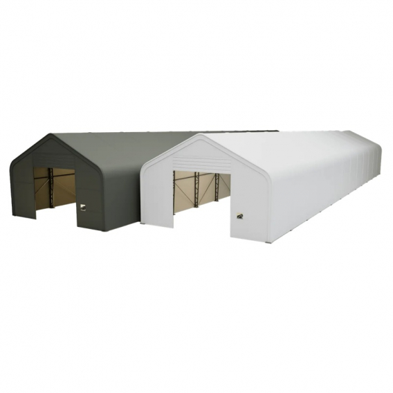 Obrázok pre Skladová, stanová hala příhradová konstrukce 8 x 39,65 x 5,2 m + plachta 900 g/m2