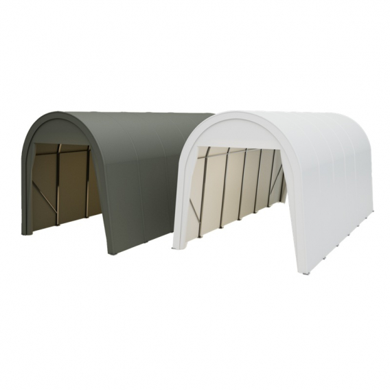 Obrázok pre Plachtový přístřešek na auto, karavan, dodávku 4,3 x 9 x 4,3 m + plachta 750 g/m2