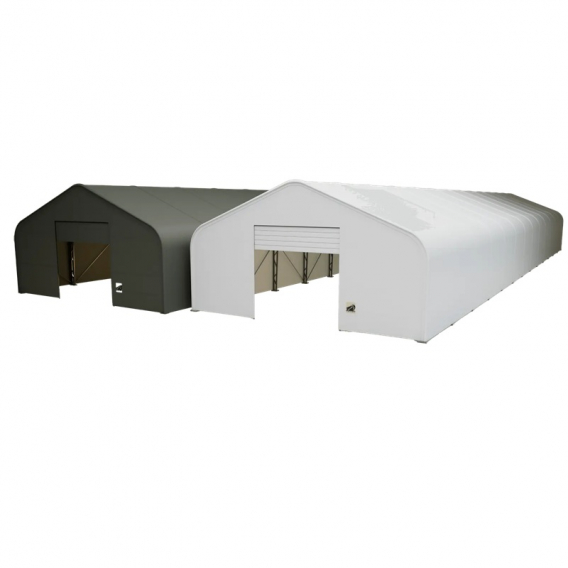 Obrázok pre Skladová, stanová hala příhradová konstrukce 10 x 54,9 x 5,2 m + plachta 900 g/m2