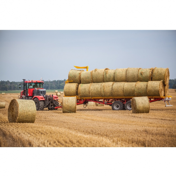 Obrázok pre Samonakládací vůz na kulaté balíky Kobzarenko PT 24 za traktor, elektroovládání