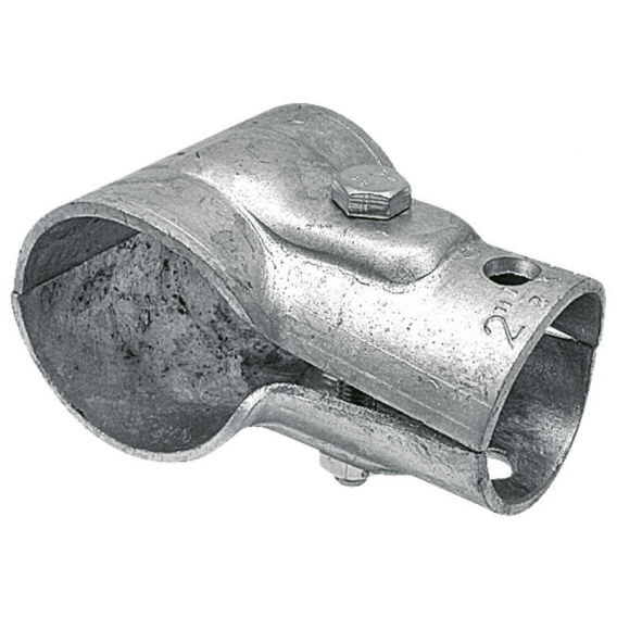 Obrázok pre Stájová trubková T spona dvojdílná s 1 šroubem průměr A 60 mm B 42 mm 2