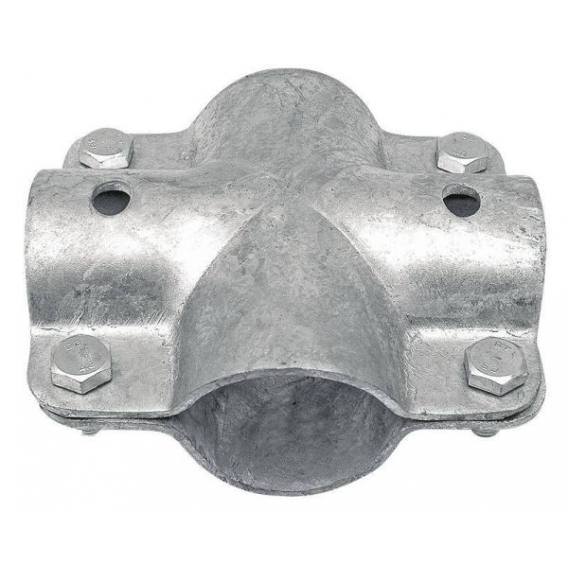 Obrázok pre Stájová křížová trubková spona dvojdílná se 4 šrouby průměr A 48 mm B 42 mm 1 1/2