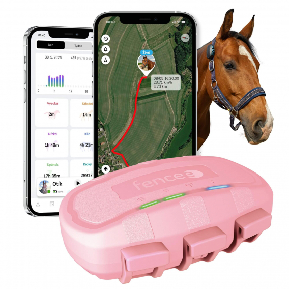 Obrázok pre Chytrý lokátor pro koně fencee EquiGPS Track, růžový