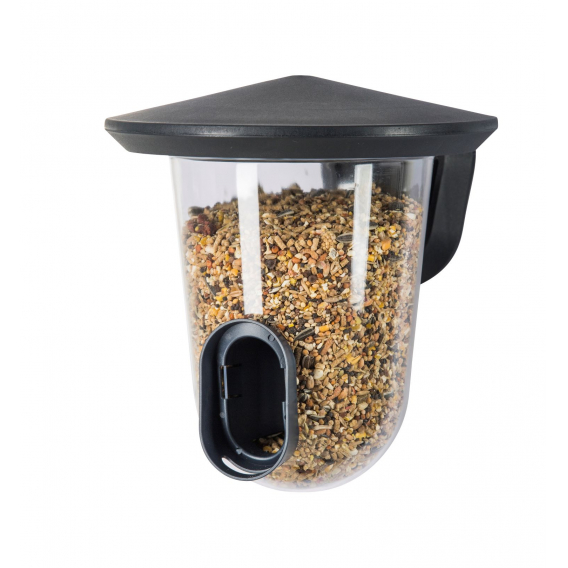 Obrázok pre Krmítko pro ptáky GAUN FEEDR FAUNA černé polypropylen/sklo 175 × 190 × 195 mm