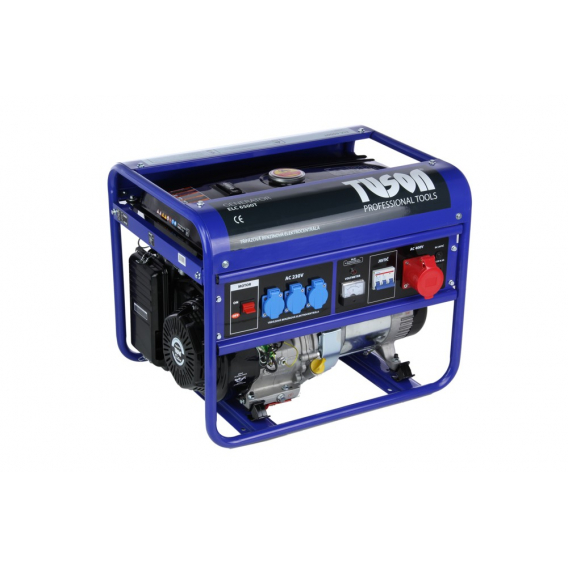 Obrázok pre Domácí benzínová elektrocentrála TUSON ELC6500T 5000 W / max. 5500 W, AVR, 230/380 V