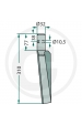 Obrázok pre Hřeb do rotačních bran levý vhodný pro Breviglieri, Regent délka 310 mm