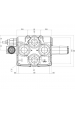 Obrázok pre Hydraulický monoblokový ventil dvojčinný BLB BM 180/1 DW