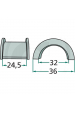 Obrázok pre Polovina pouzdra ložiska s věncem na shrnovač Deutz-Fahr KS 60D, 80D/DN, 85D, 90D, 200