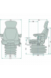 Obrázok pre Luxusní sedačka do traktoru Grammer MAXIMO EVOLUTION Dynamic (MSG 95EL/741)
