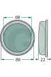 Obrázok pre Uzavírací zátka průměr 86 mm na bubnové sekačky Deutz-Fahr KM 22, Pöttinger TM