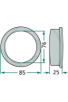 Obrázok pre Pouzdro s lemem průměr 85 mm na bubnové sekačky Deutz-Fahr KM, SM, Pöttinger TM