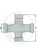 Obrázok pre Křížový kloub Weasler konstrukční řada F23, F237, B4, AW21, AW21S, AB4